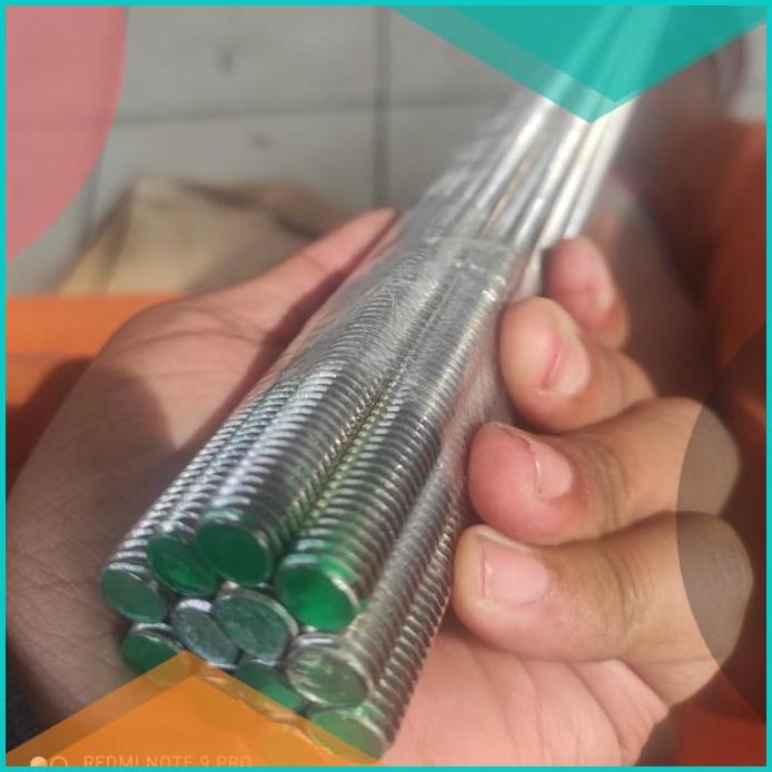 Ada Drat M6 x 1000 SUS atau As Drat diameter 6mm Panjang 1M baut 10an
