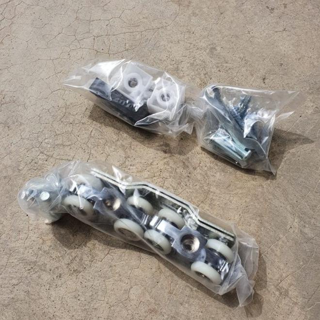 Aksesoris Pintu Geser / Sliding Satu Set (Rel, Handle, Dan Kunci)