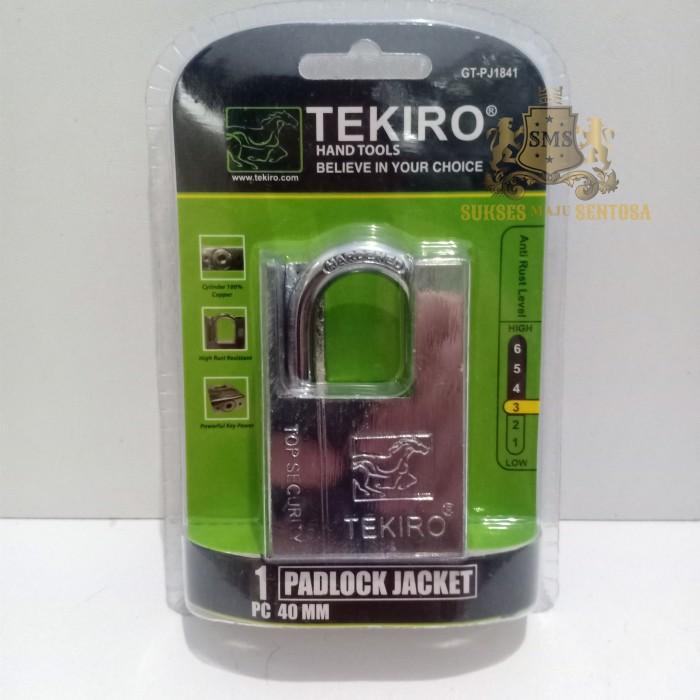 GEMBOK JAKET STAINLESS TEKIRO 40MM/GEMBOK RUKO PINTU RUMAH GUDANG