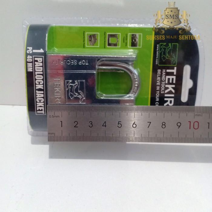 GEMBOK JAKET STAINLESS TEKIRO 40MM/GEMBOK RUKO PINTU RUMAH GUDANG