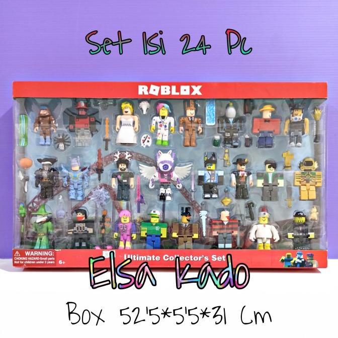 Mainan Roblox Figure Set Isi 24 Minifigure Brick New Block Minecraft