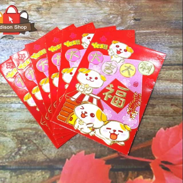 

New! 3751 ANGPAO 2018 TAHUN BARU ANJING DEKORASI IMLEK MURAH ANGPAO GROSIR Limited