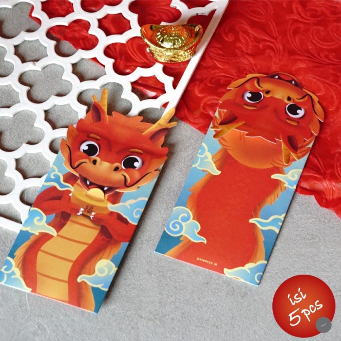 

New! Angpao Imlek Naga Angpau Dragon Tahun Baru Sincia 24 Baby Dragon Limited
