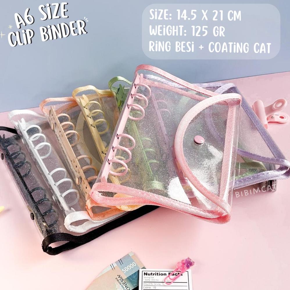 

Hot Sale (A6 Size) Binder Keuangan Clip / File Organizer Financial Binder Premium