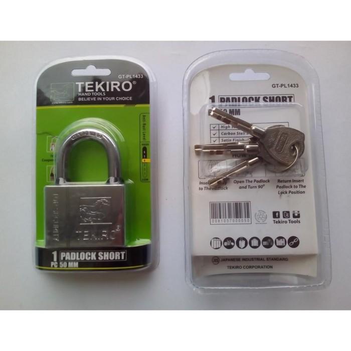 GEMBOK TEKIRO 50MM LEHER PENDEK/ GEMBOK GUDANG RUKO WARUNG/GEMBOK