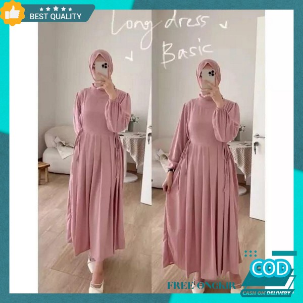 Ghamis Terbaru Elegan Ukuran S M L Lx Xxl Xxxl Maxi Dress Muslimah Baj Gamis Murah Bj Dreas Branded 