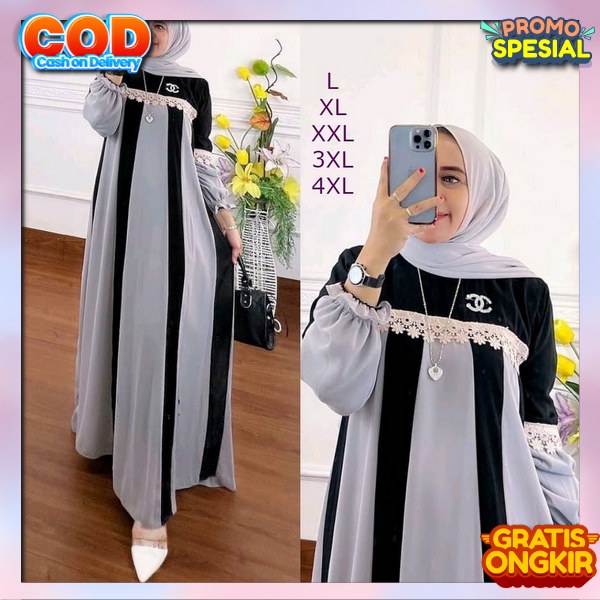 Branded Gammis Kekinian Famis Casual Masa Kini Muslimah Premium Gamis Casual Rmaja Lebaran Pakaian G