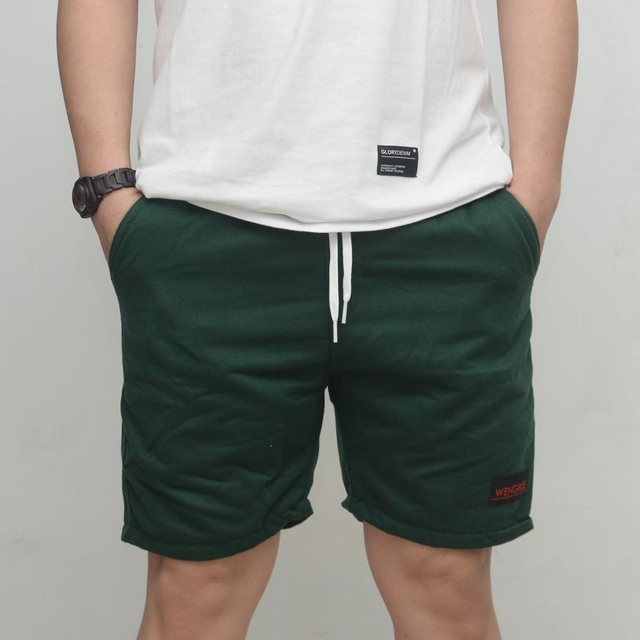 Boardshort / Celana Dek Pria / Celana Dek Wanita / Celana Santai / Celana Dek / Warna Hijau Botol