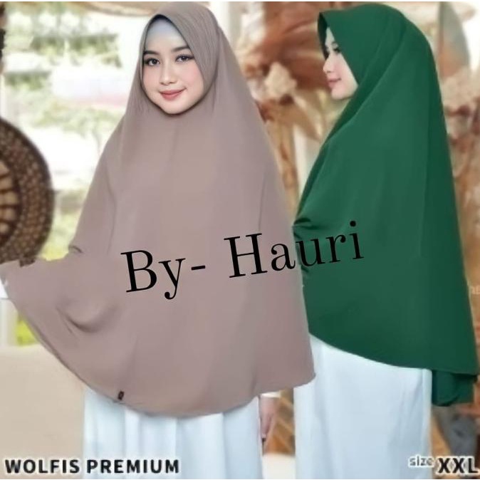 Jilbab Bergo Pet Instan Bahan Wolfis Premium Ukuran Xxl Berkualitas