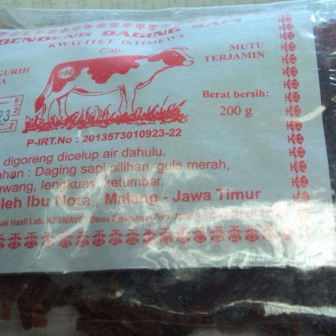 dendeng daging sapi
