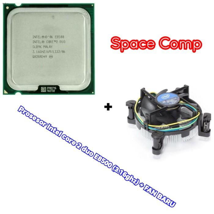 PROSESOR INTEL CORE 2 DUO E8500 (3.16GHZ) + FAN BARU