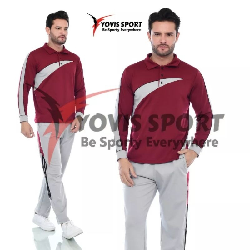 Setelan Olahraga Pria Lengan Panjang Yovis Sport