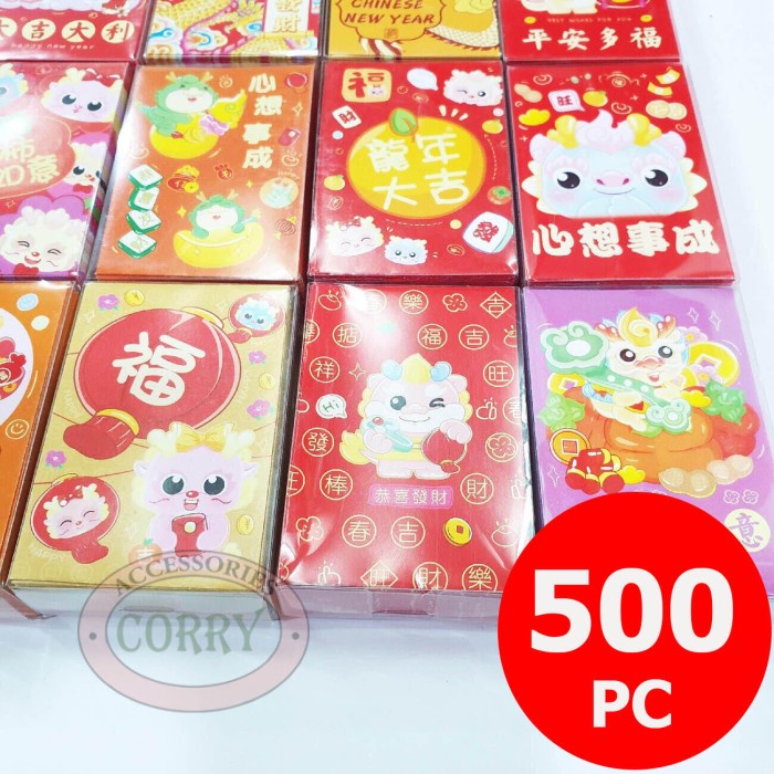 

New! Angpao Imlek Naga Merah 500 PC Murah 10 Cm Hong Pao Grosir Bulk Amplop Limited