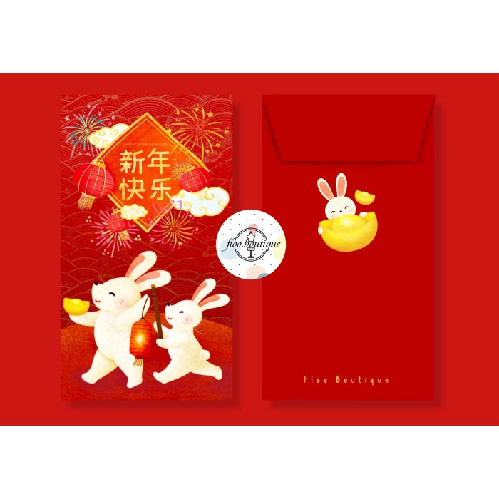 

New! ANGPAO IMLEK CNY KELINCI RABBIT BUNDLE ISI 6PCS Limited