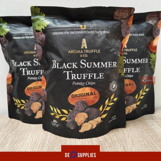 

BIG SALE AROMA TRUFFLE POTATO CHIPS ORIGINAL 100GR - BLACK SUMMER TRUFFLE SPORE !!!!!