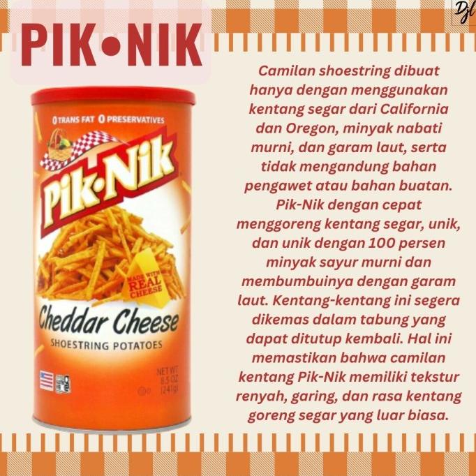 

BIG SALE PIK NIK SHOESTRING POTATOES MAKANAN RINGAN STIK KENTANG 1 TUBE !!!!!