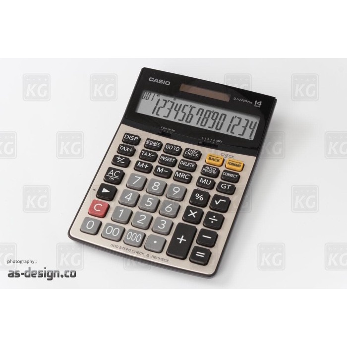 

KALKULATOR CASIO DJ 240D PLUS ORIGINAL - 14 DIGIT - CASIO ORIGINAL ORIGINAL TERBARU