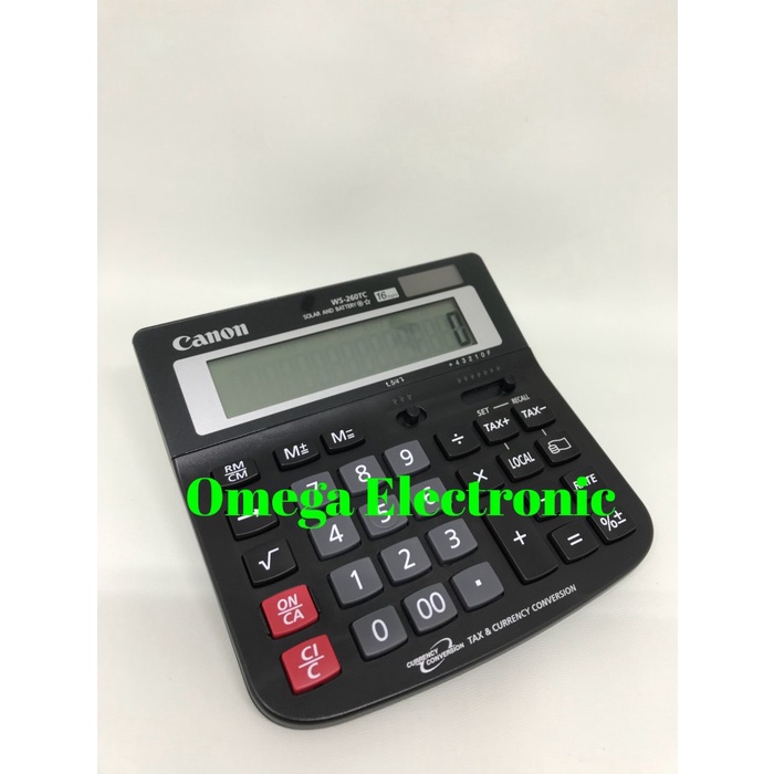 

CANON CALCULATOR WS-260TC - KALKULATOR MEJA DESKTOP OFFICE 16 DIGITS ORIGINAL TERBARU