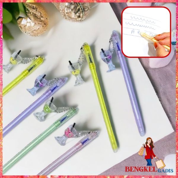 

BG Pulpen Lucu Aesthetic Pulpen Gelas Juice Fancy Pen Gantungan Minuman Cocktail Bolpoint Karakter Minuman Cangkir Pena Gel Bolpen Unik Alat Tulis Kantor Gel Karakter