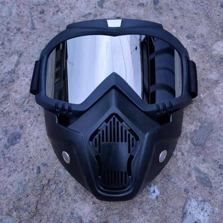 Gratis Ongkir Kaca Helem Bogo Model Gogle Mask Topeng Retro Classic Cod