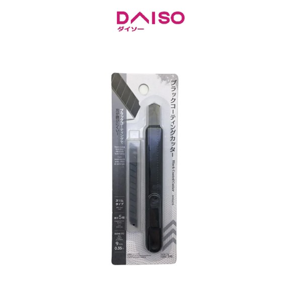 

Daiso Black Coated Cutter -Slim Type - 5 Replacement Blades-