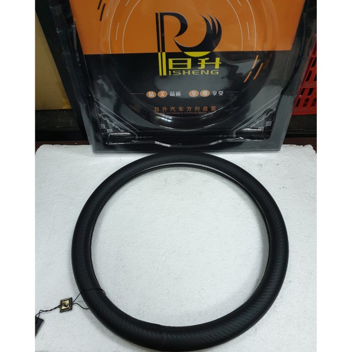 Sarung Stir Mobil Motif Carbon Mobil Pajero Sport