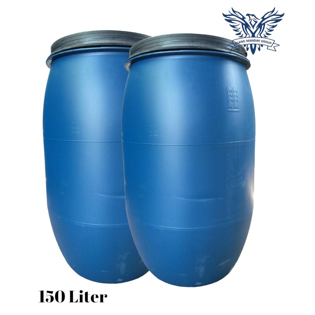 [AESTETHIC COLLECTION] 150 Liter Tempat Sampah Biru Tong Air Biru Tong Komposter Biru Serbaguna