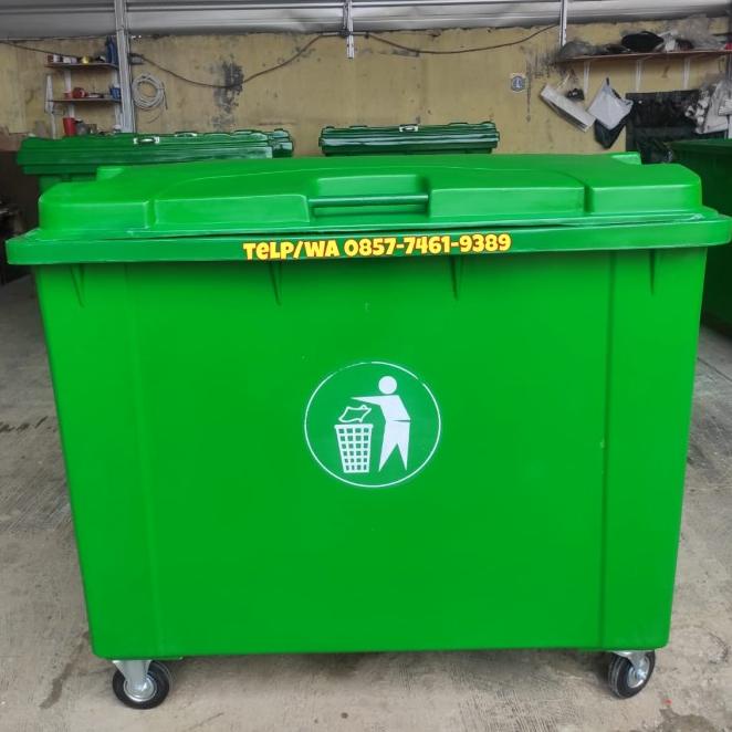 Tempat Sampah Besar-Tong Sampah Besar-Bak Sampah Besar Fiber 660 Liter