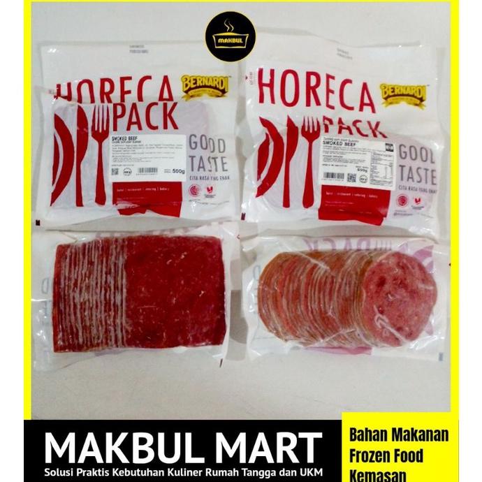 

Ready Bernardi Smoked Beef Kotak, Bulat 500gr