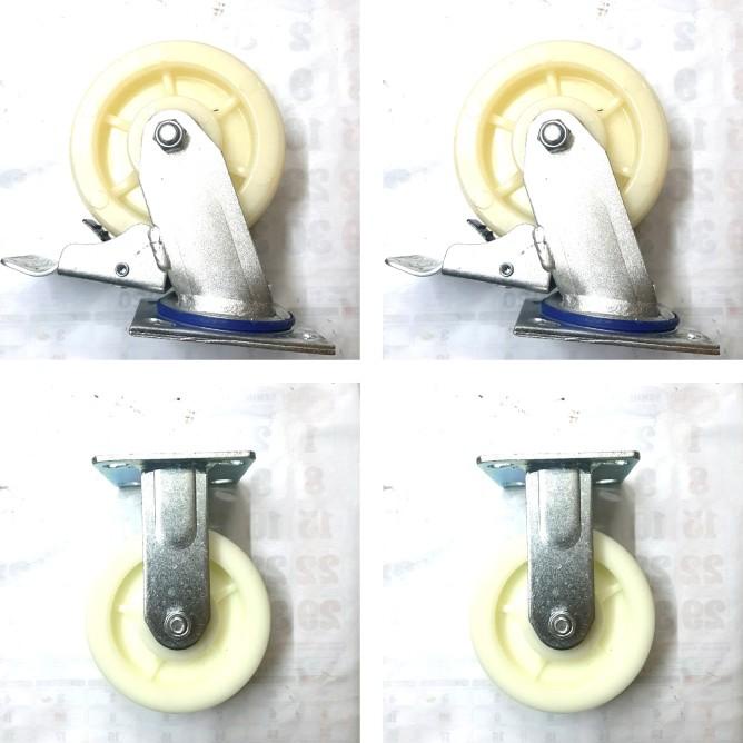 Roda Nilon Heavy Duty Taiwan 6 In Rem Mati / Roda Troli Nilon Hd 6"