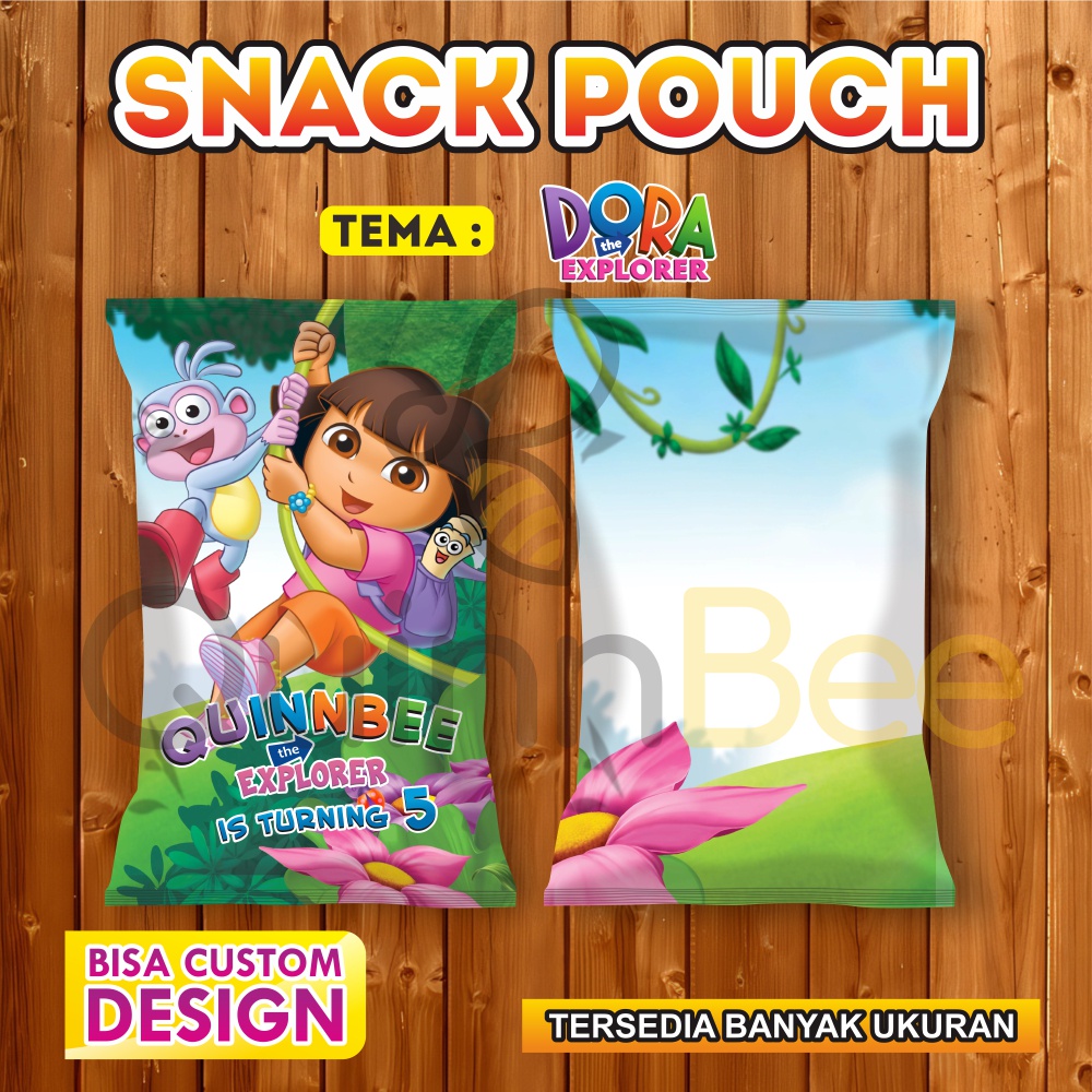 

Snack Pouch Jumbo|Pouch Ultah|Kemasan Snack Ulang Tahun|Birthday Snack Pouch (Gratis Design) - DORA - DORA THE EXPLORER - NICKELODEON
