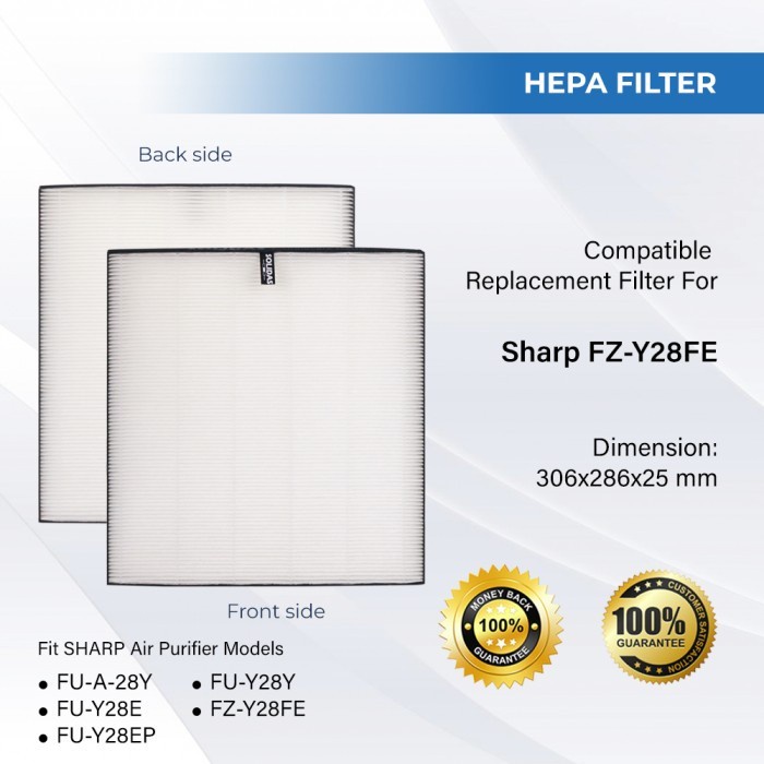 Sharp Air Purifier Filter Fz-Y28Fe - Hepa Filter Replacement - Wb