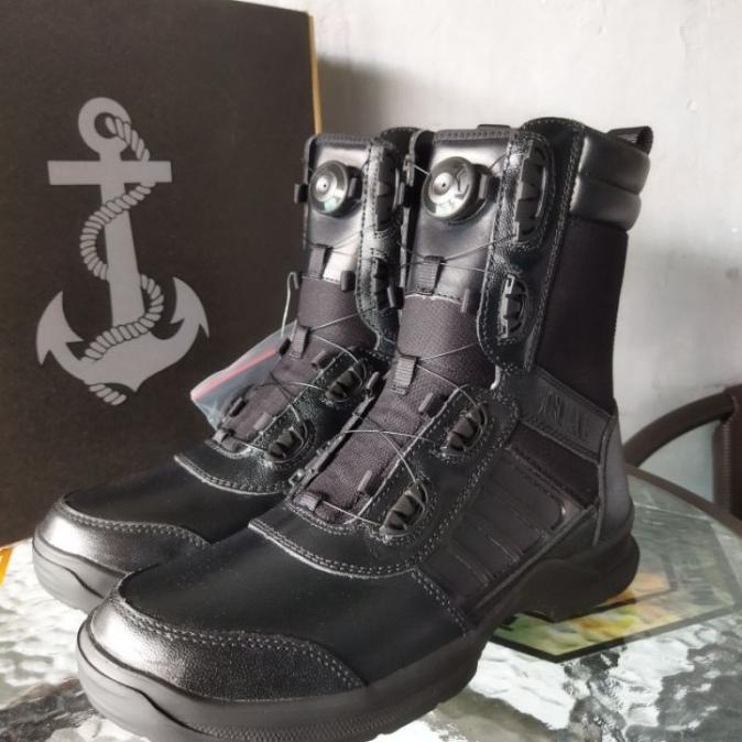 Sepatu PDL Tali Putar TNI AL Original