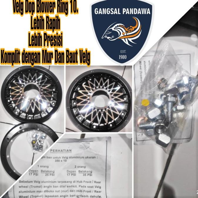 Velg Vespa Dop Blower Ring 10
