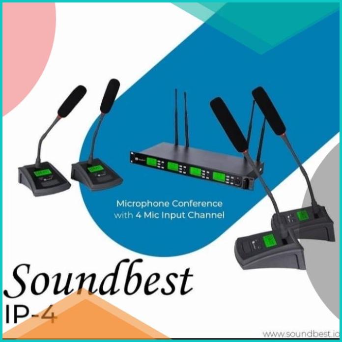 mic wirelles meja soundbset IP 4 / mic podium 4mic original 16novz3 li