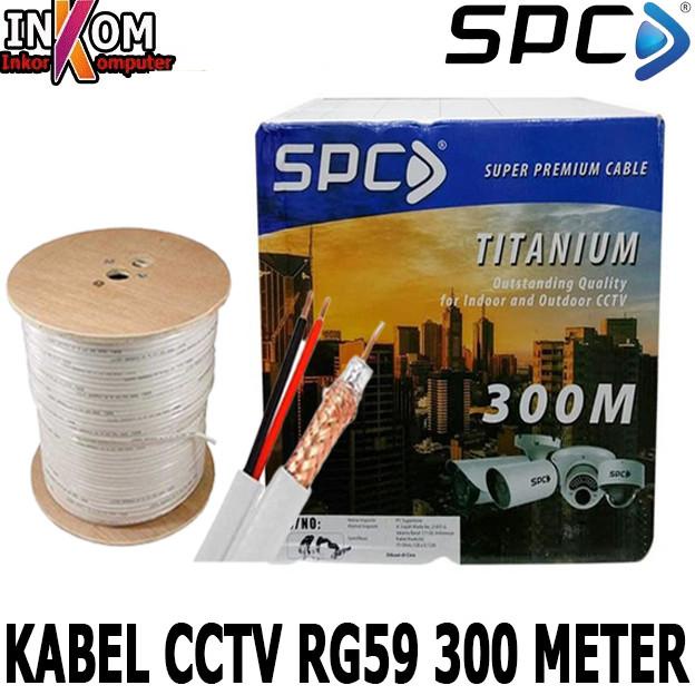 Kabel CCTV Coaxial RG59 Power 300 Meter 1 Roll CCTV Kabel