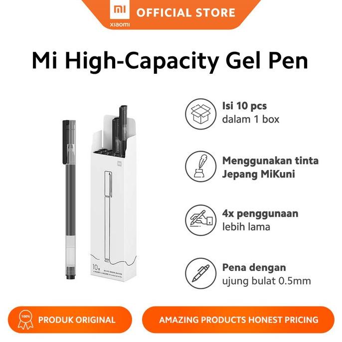 

Xiaomi Original Mi Pen High Capacity Gel ink Pena Pulpen 10pc