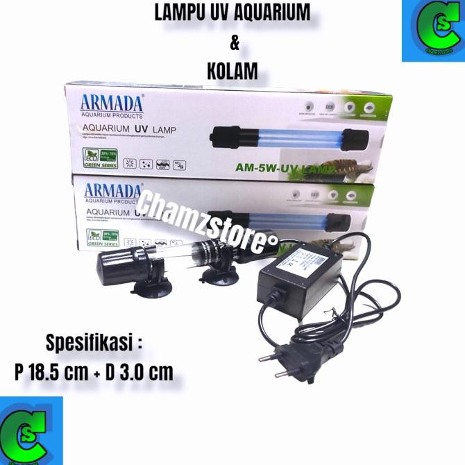 lampu UV aquarium kolam koi 5 7 9 11 13 15 20 watt UV ultraviolet