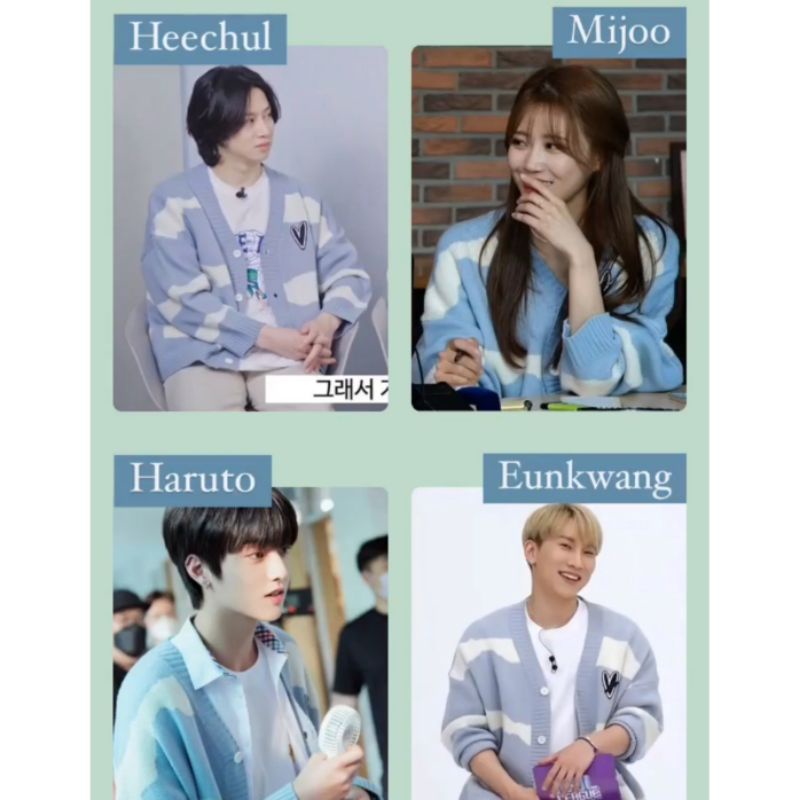 [AMAZED PEOPLE] READY STOCK Cardigan Haruto Eunkwang Heechul Mijoo - The Mysterious Class