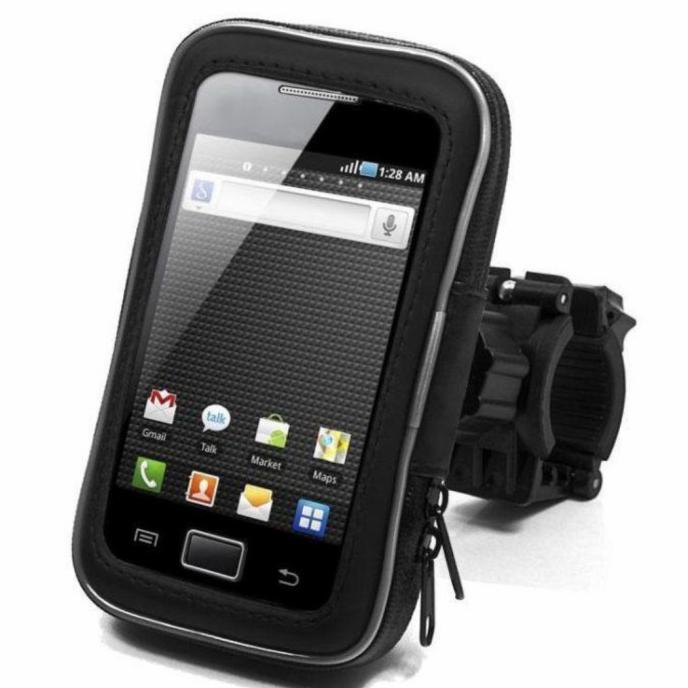 Holder Hp Sepeda Motor - Phone Holder Waterproof- Maksimal Hp 5,5inch