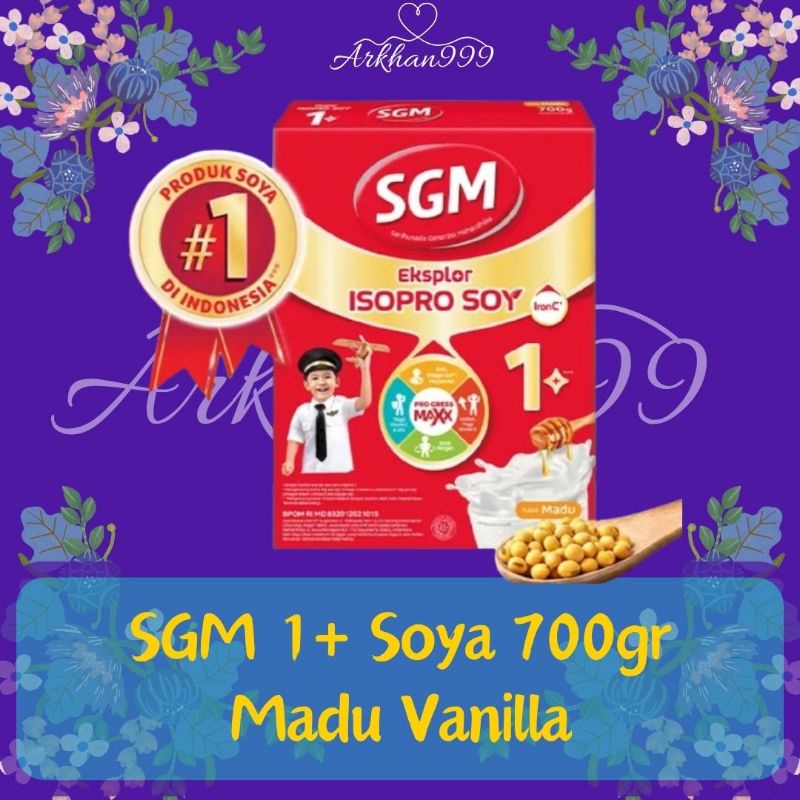 SGM Soya 1+ Vanilla 700gr - SGM Soya 1+ Madu 700gr