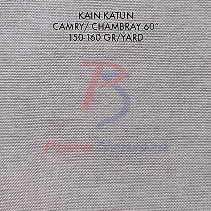 Best Kain Katun Camry Chambray Polos 60" an  khusus 2 yard sample ,.