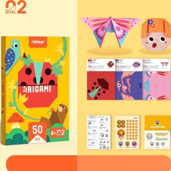 

Mideer Origami Paper Craft Beginner Kertas Lipat Mainan Edukasi Anak