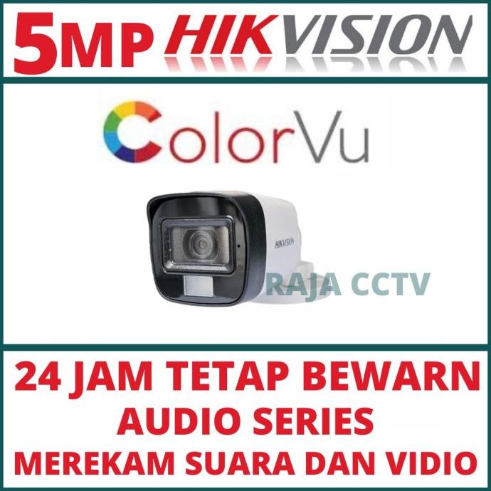 CAMERA CCTV HIKVISION 5MP COLORVU INDOOR OUTDOOR KAMERA COLORVU CCTV