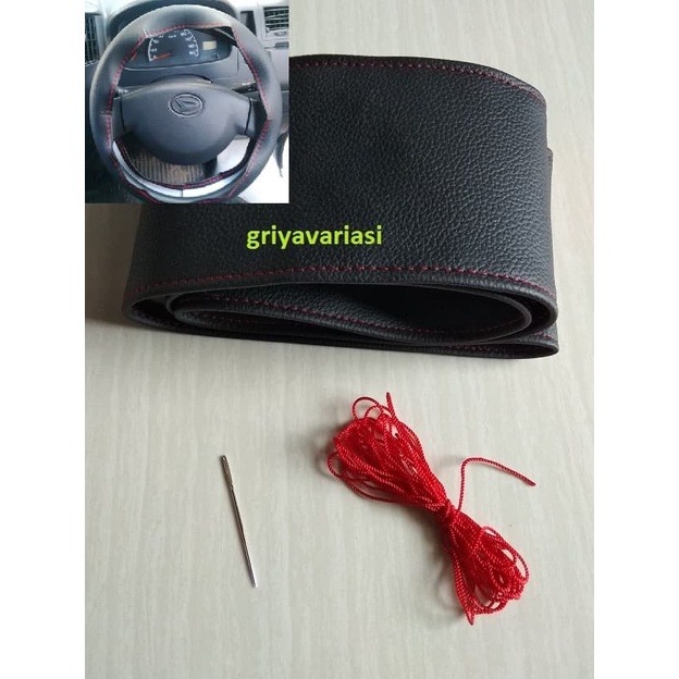 Cover Stir Mobil /Sarung Setir Mobil Warna Hitam Uk.36Cm Merk Mbtech