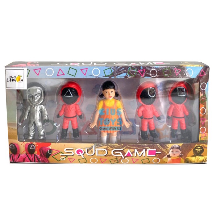 Mainan Figure Squid Game 5 Pcs Miniatur Pajangan
