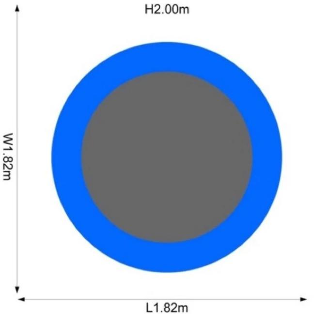 Trampolin Anak Besar Alat Olahraga Anak Mainan Trampoline 6 Feet 182Cm