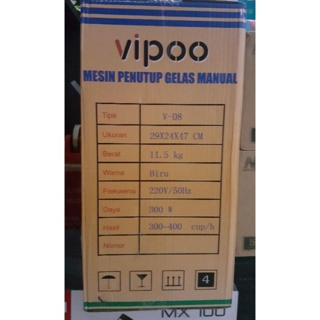 Mesin Cup Sealer Vipoo Press Gelas Plastik