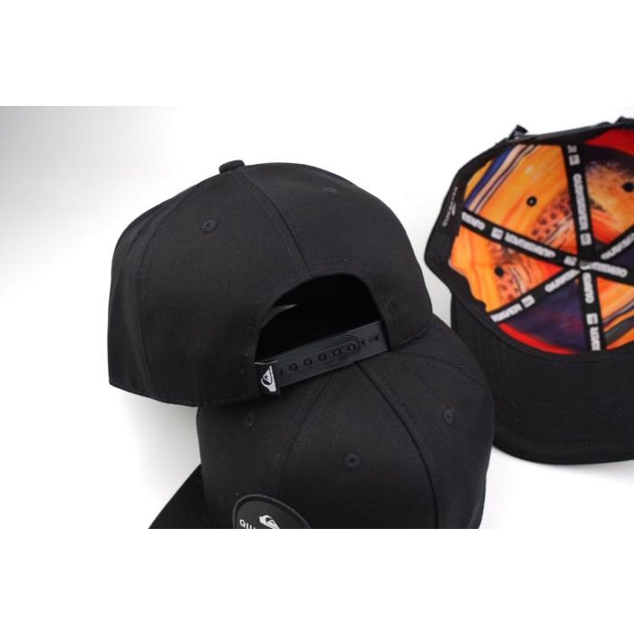 BISA COD - TOPI SNAPBACK QUIKSILVER / QUIKSILVER LOG BULAT ORIGINAL IMPORT / HAT