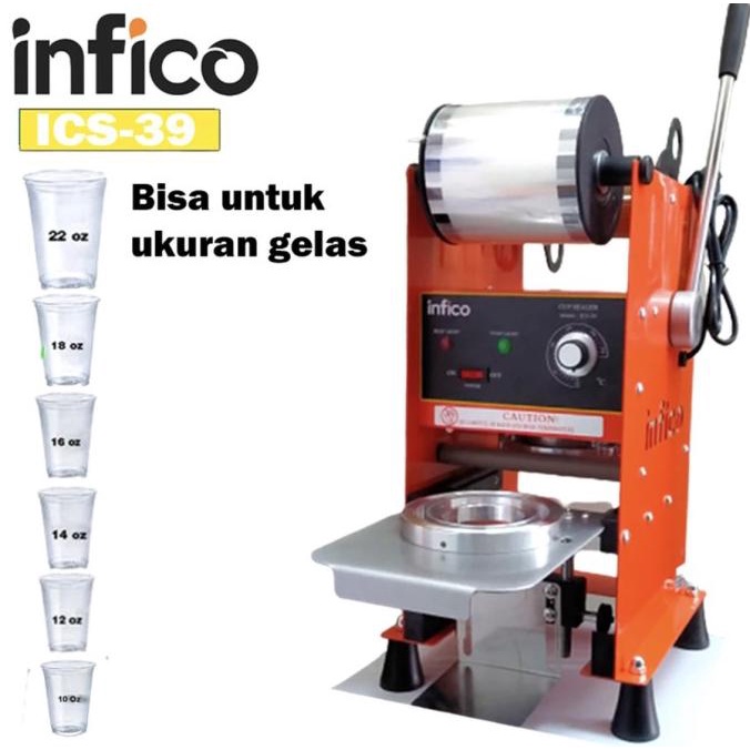 [ Milea ] Milea Premium Manual Cup Sealer Mesin Press Gelas High 180 M